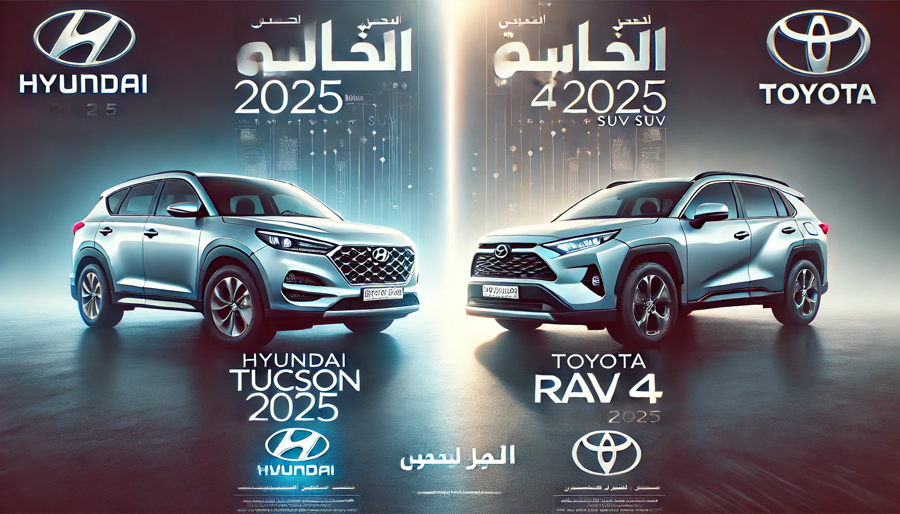 هيونداي توسان 2025 ضد تويوتا راف 4 2025: أيهما الأفضل في فئة الـ SUV المدمجة؟